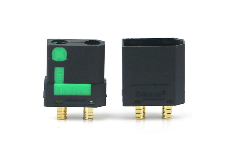 艾邁斯黑色XT90S 防打火鍍金4.5mm,XT90升級版AMASS熱賣航模配件